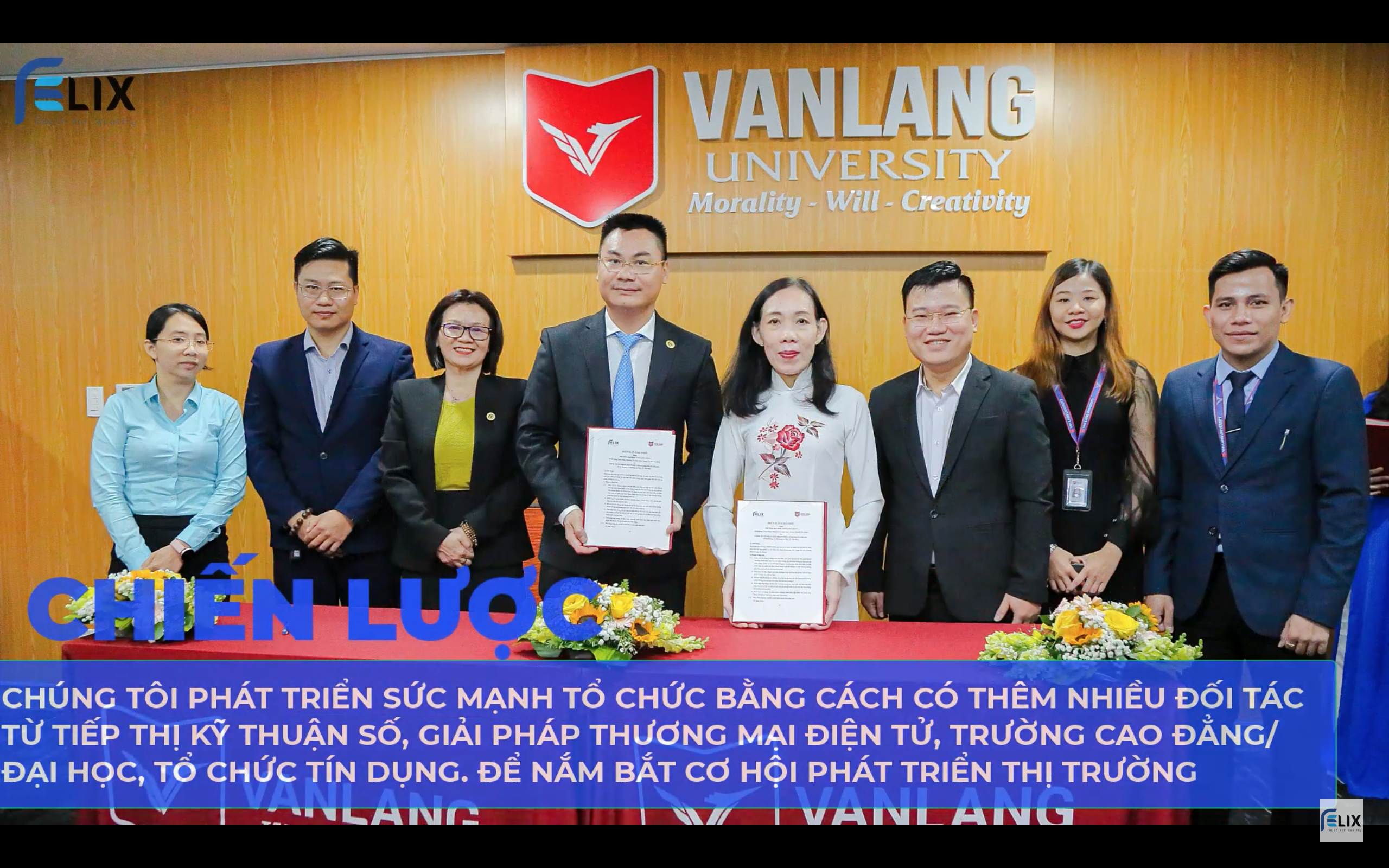 Lễ ký kết bản ghi nhớ giữa Trường Đại học Văn Lang và Công ty Cổ phần Giải pháp Công nghệ FELIX