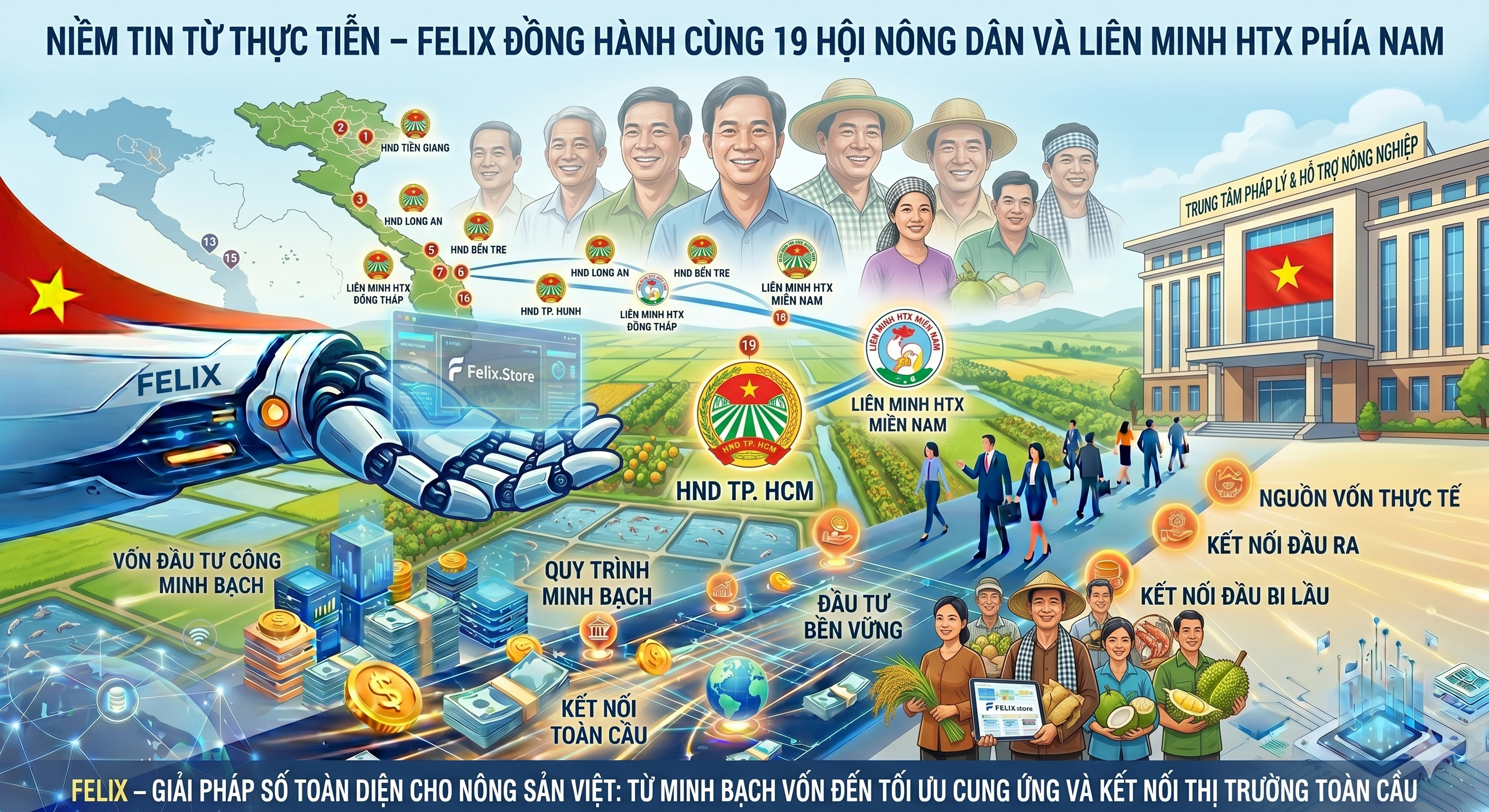 NIỀM TIN TỪ THỰC TIỄN – FELIX ĐỒNG HÀNH CÙNG 19 HỘI NÔNG DÂN VÀ LIÊN MINH HTX PHÍA NAM