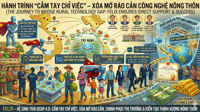HÀNH TRÌNH “CẦM TAY CHỈ VIỆC” – XÓA MỜ RÀO CẢN CÔNG NGHỆ NÔNG THÔN