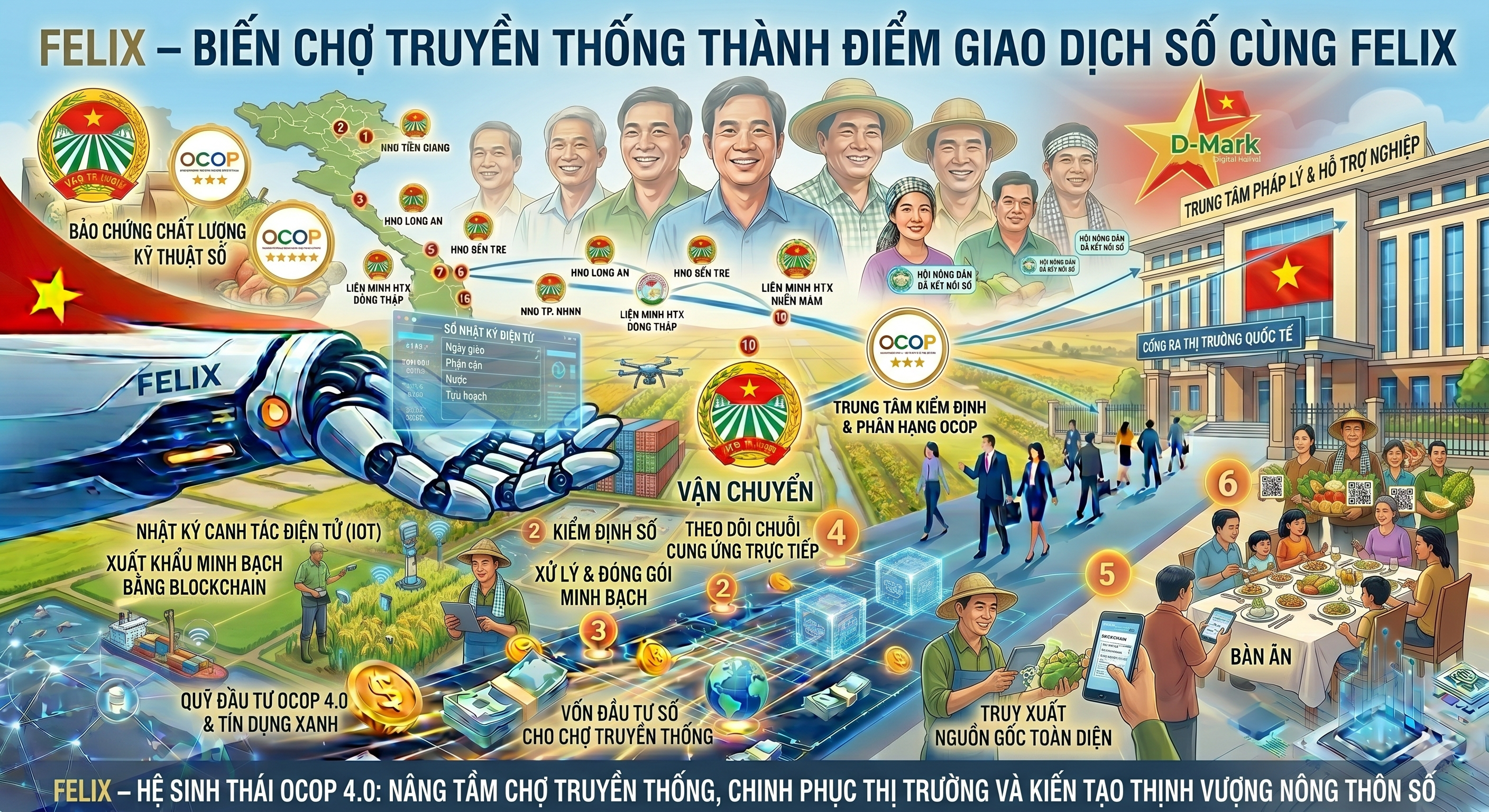 BIẾN CHỢ TRUYỀN THỐNG THÀNH ĐIỂM GIAO DỊCH SỐ CÙNG FELIX