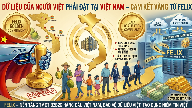 DỮ LIỆU CỦA NGƯỜI VIỆT PHẢI ĐẶT TẠI VIỆT NAM – CAM KẾT VÀNG TỪ FELIX