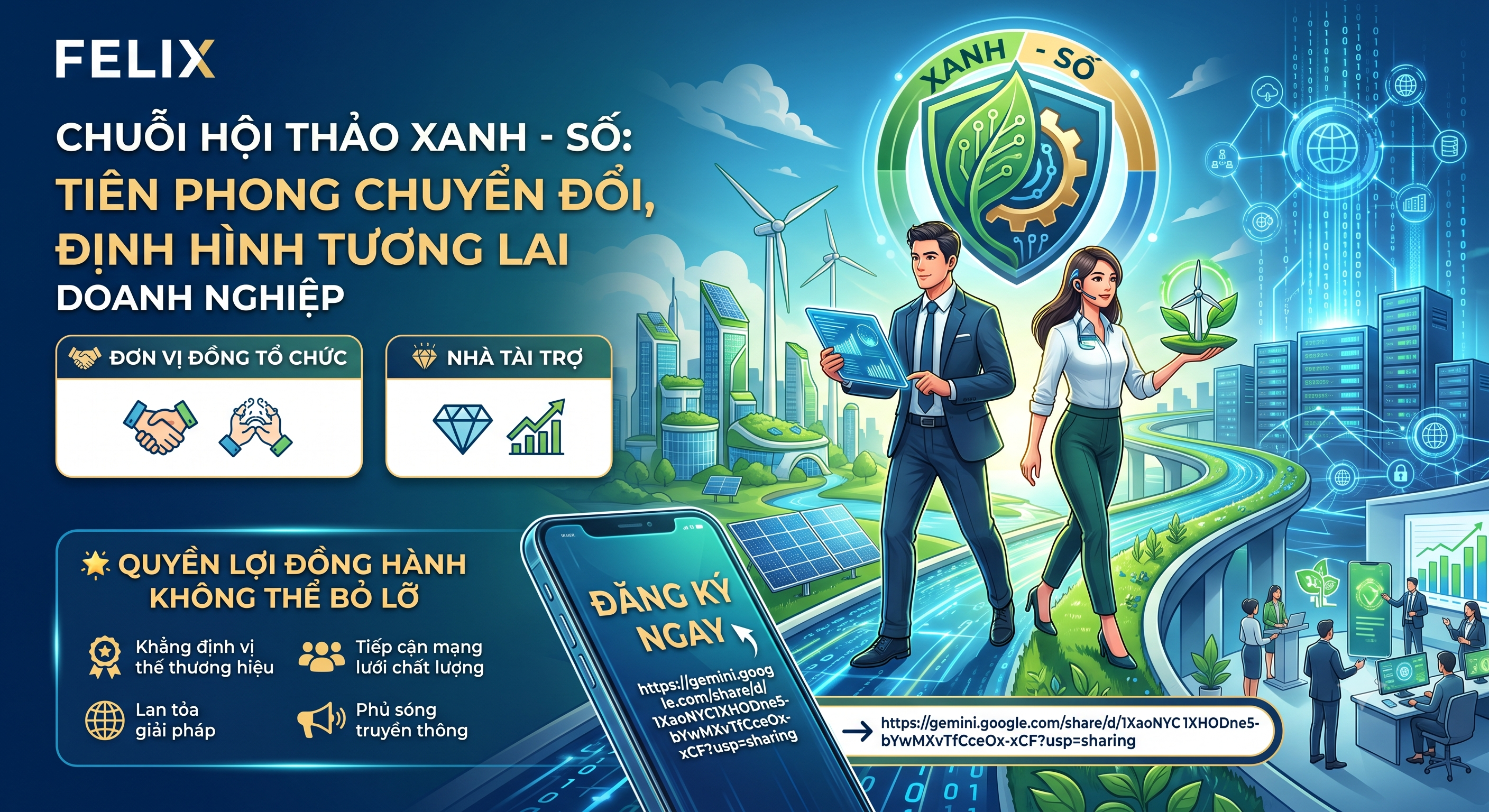 [MỜI HỢP TÁC] CHUỖI HỘI THẢO XANH – SỐ: TIÊN PHONG CHUYỂN ĐỔI, ĐỊNH HÌNH TƯƠNG LAI DOANH NGHIỆP