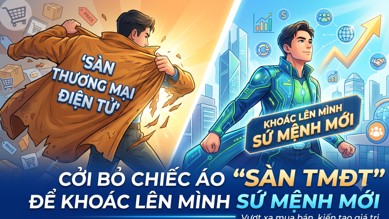 HÔM NAY CHÚNG TÔI CỞI BỎ CHIẾC ÁO “SÀN TMĐT” ĐỂ KHOÁC LÊN MÌNH SỨ MỆNH MỚI