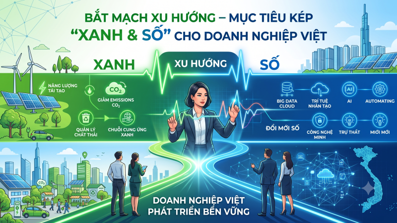BẮT MẠCH XU HƯỚNG – MỤC TIÊU KÉP “XANH & SỐ” CHO DOANH NGHIỆP VIỆT