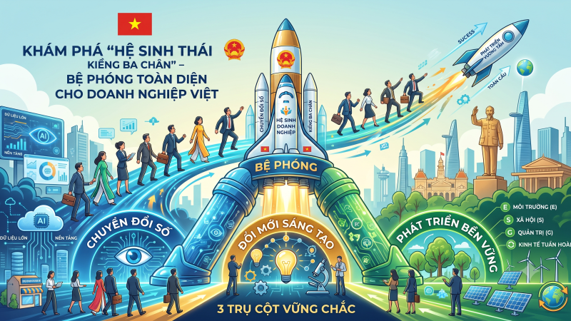 KHÁM PHÁ “HỆ SINH THÁI KIỀNG BA CHÂN” – BỆ PHÓNG TOÀN DIỆN CHO DOANH NGHIỆP VIỆT